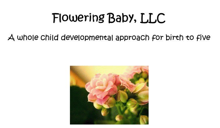 Flowering Baby- An Early Childhood Education Curriculum