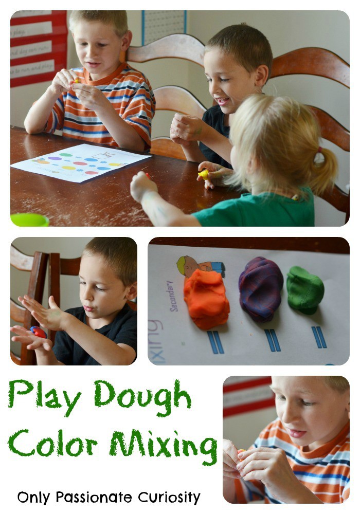 Color Mixing with Playdough
