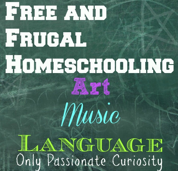 5 Days of Free and Frugal Homeschooling: Art, Music, Language
