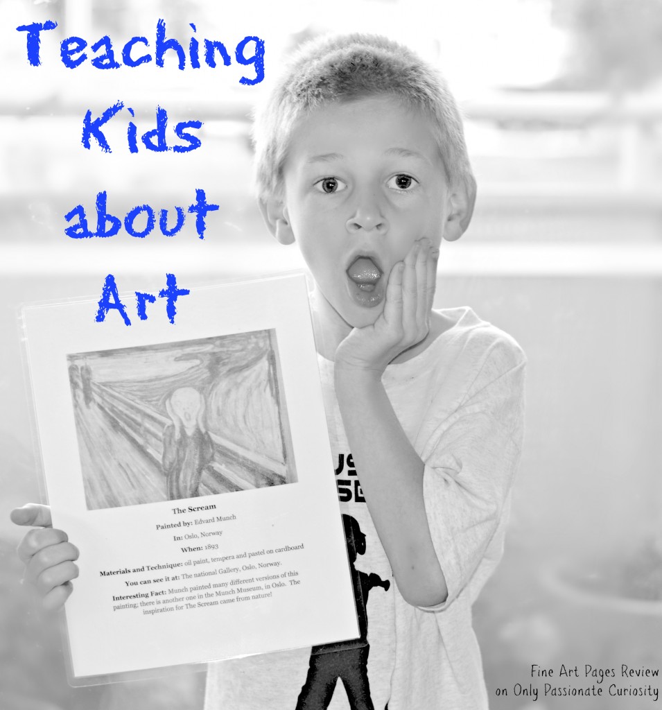 Fine Arts Pages Review- Teach about art the easy way