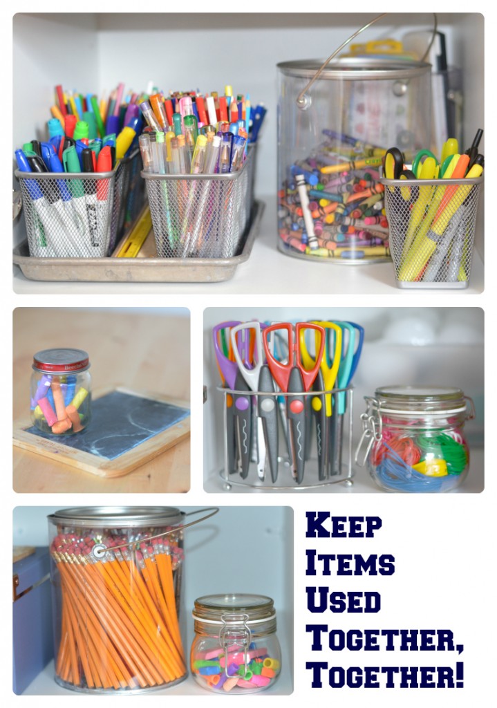 How to organize all those art supplies