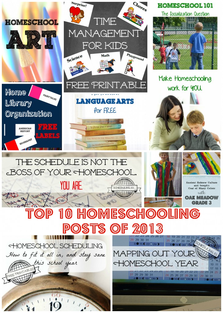 top 10 homeschool posts of 2013