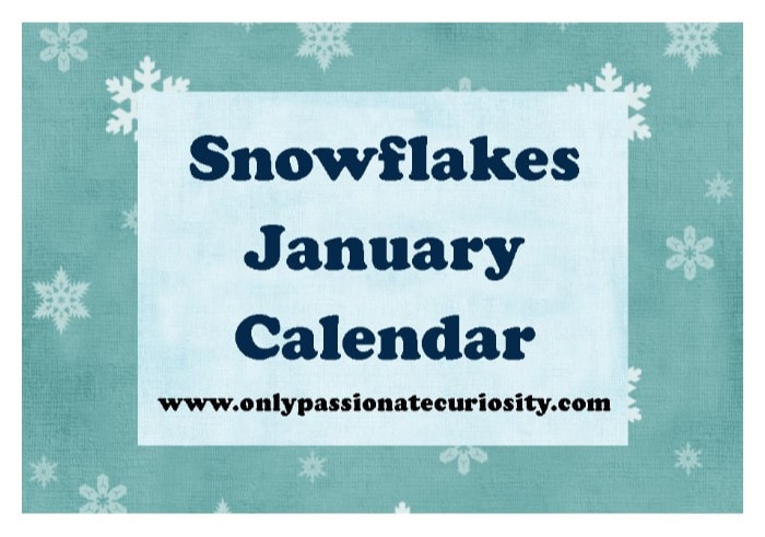 FREE January Pocket Chart Calendar Cards {Snow Themed!}