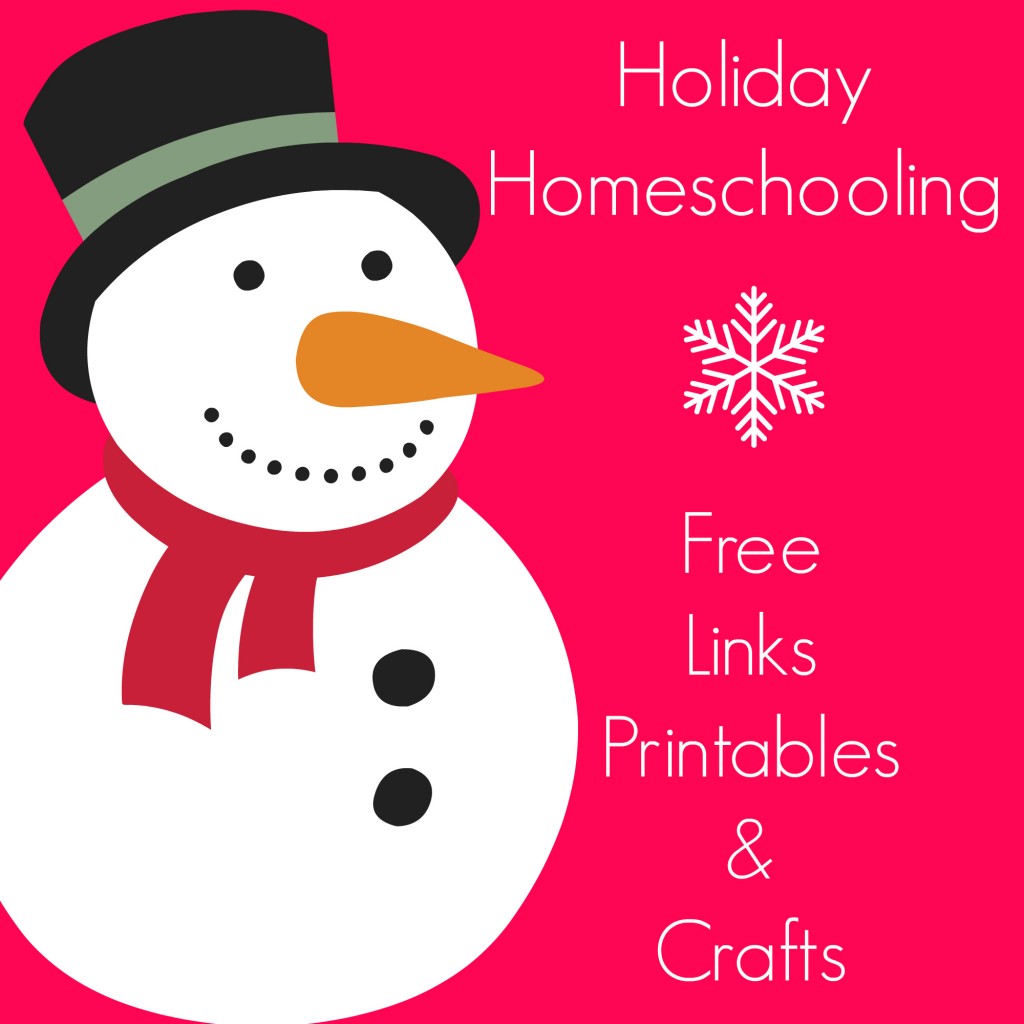 Holiday Homeschooling Ideas with Freebies
