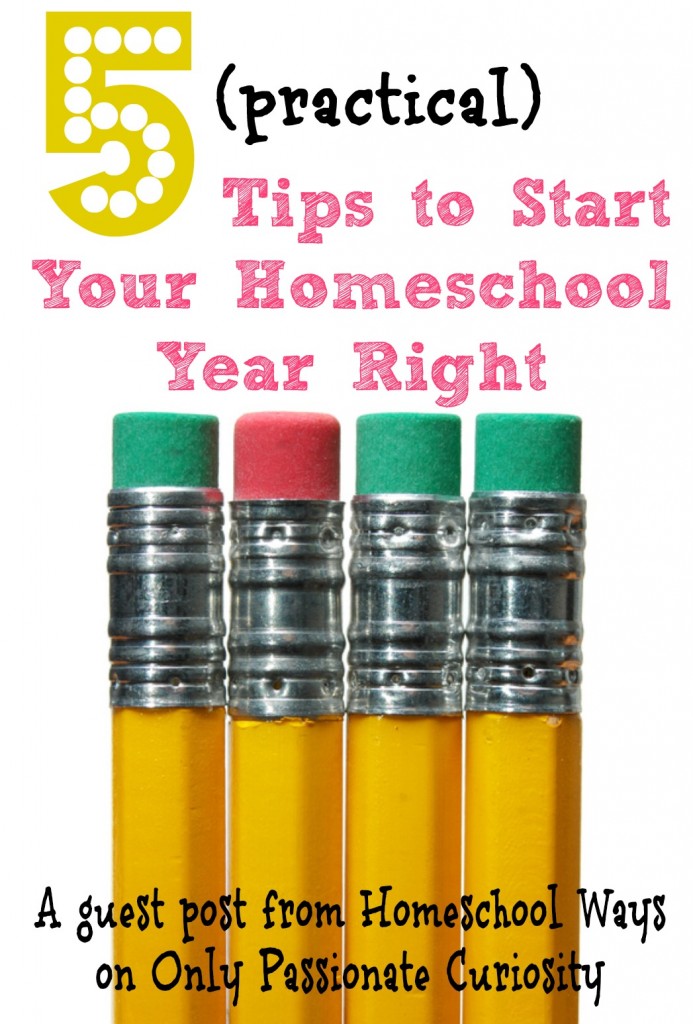 Tips to start your homeschool year right
