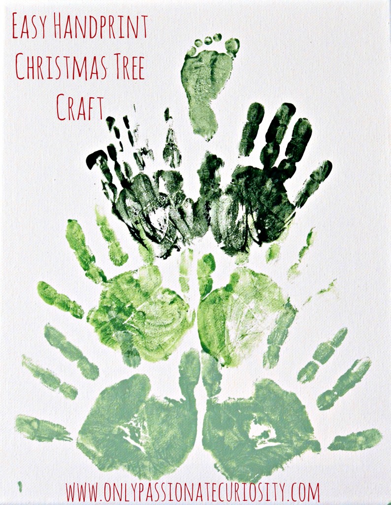 Easy Handprint Christmas Tree Craft for Kids