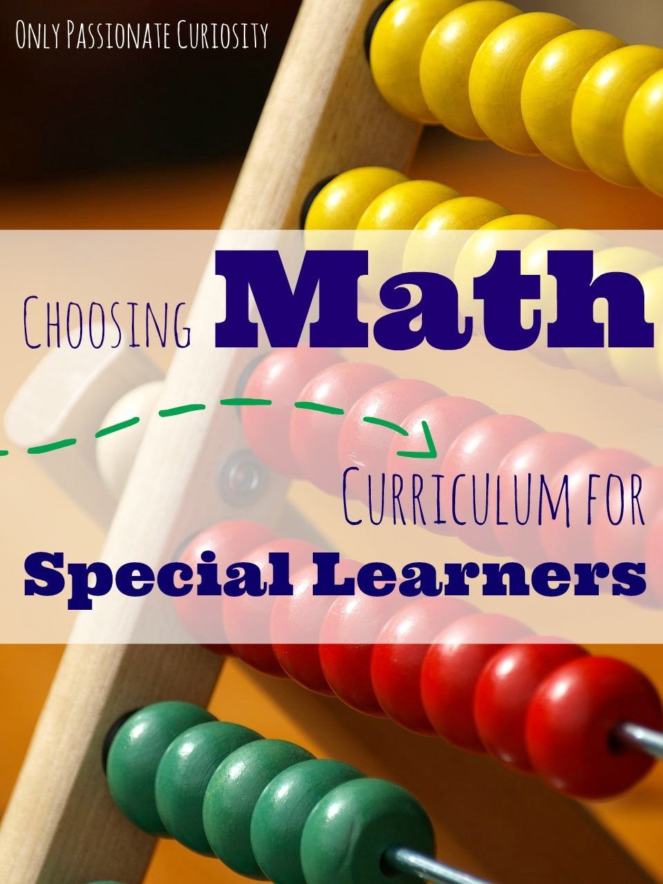 Choosing Math Curriculum for Special Learners