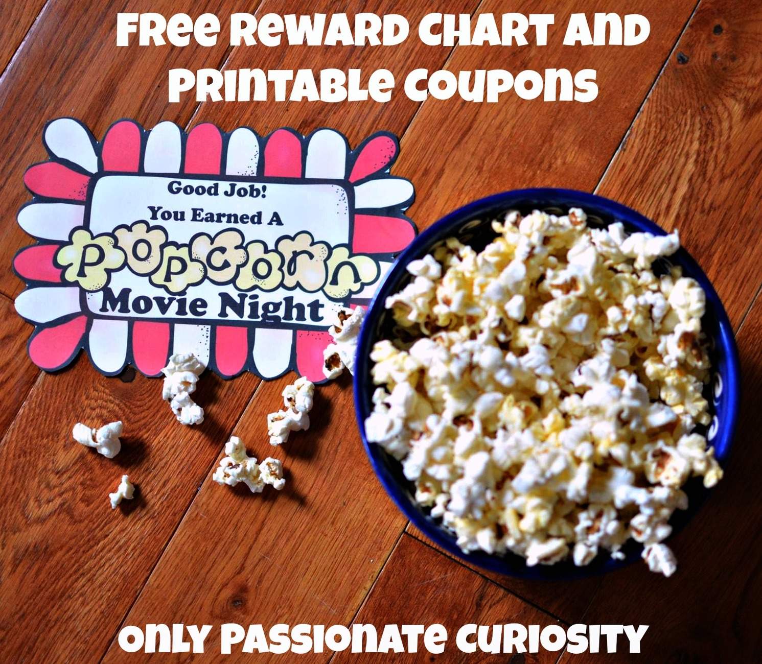 Rewarding Children for their Efforts: Free Popcorn Themed Reward Chart