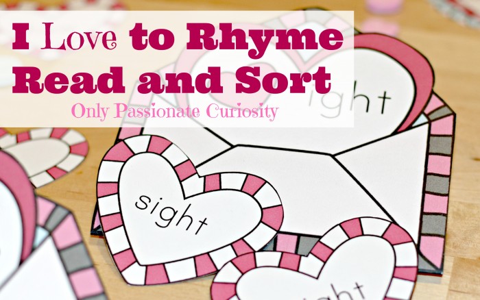 free printable rhyming pack for valentines day