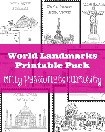 World Landmarks Printable Pack