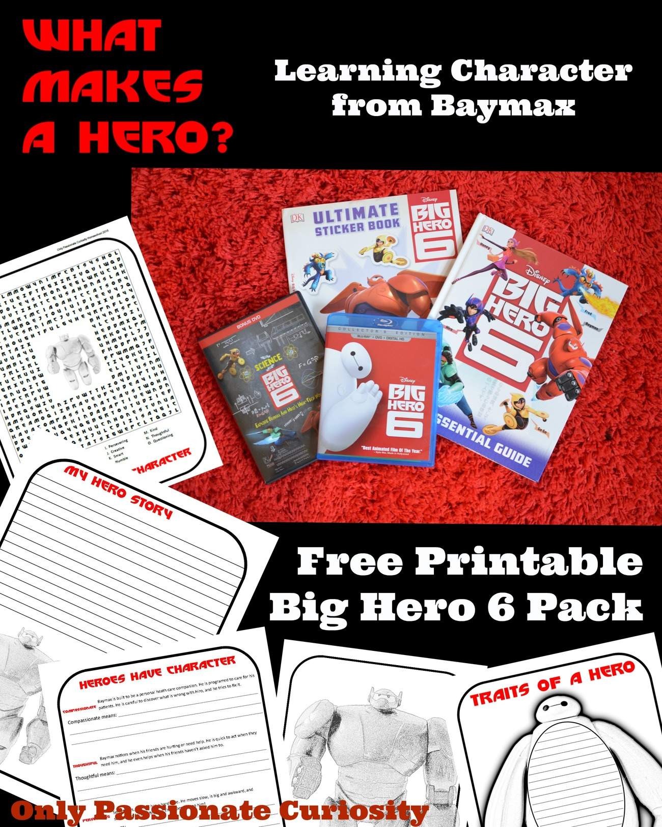 What Makes a Hero? Free Big Hero 6 Printable Pack