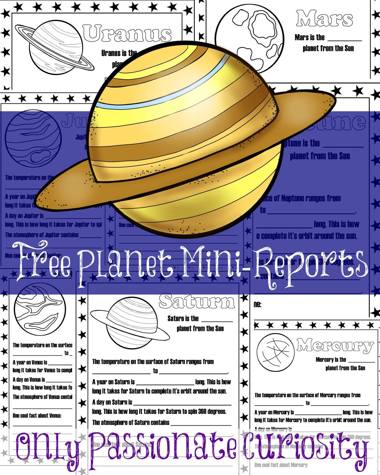 Printable Planet Mini-Reports