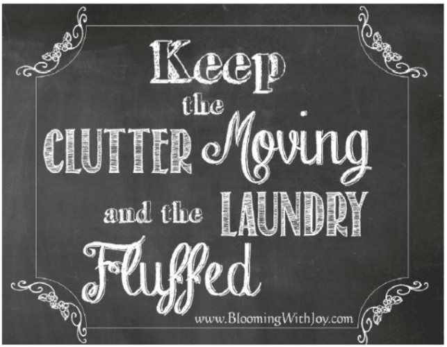 Keep the Clutter Moving