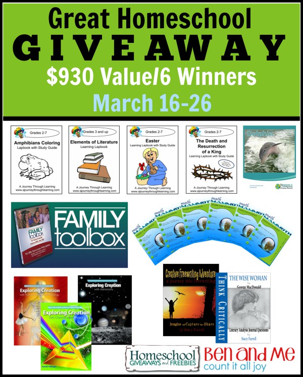Great Homeschool Giveaway, and Freebies for YOU!