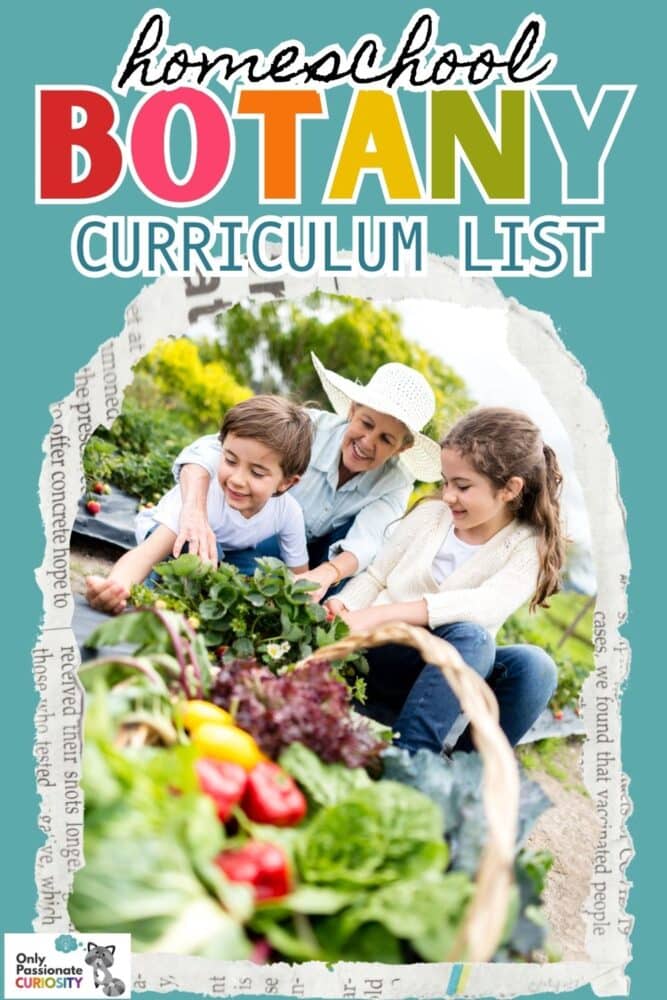 homeschool botany curriculum list