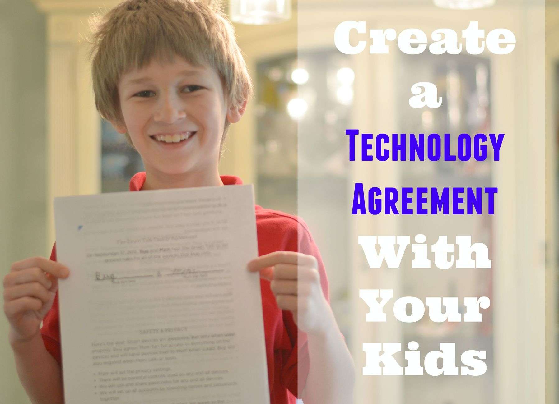 Create a Technology Agreement with your Children