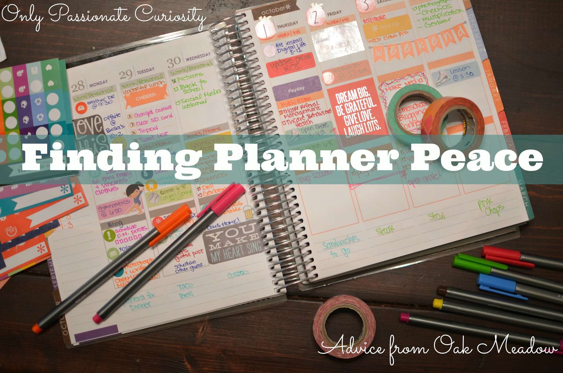 Planning for Success: Using a Weekly Planner to Find the Rhythm in your Homeschooling Life