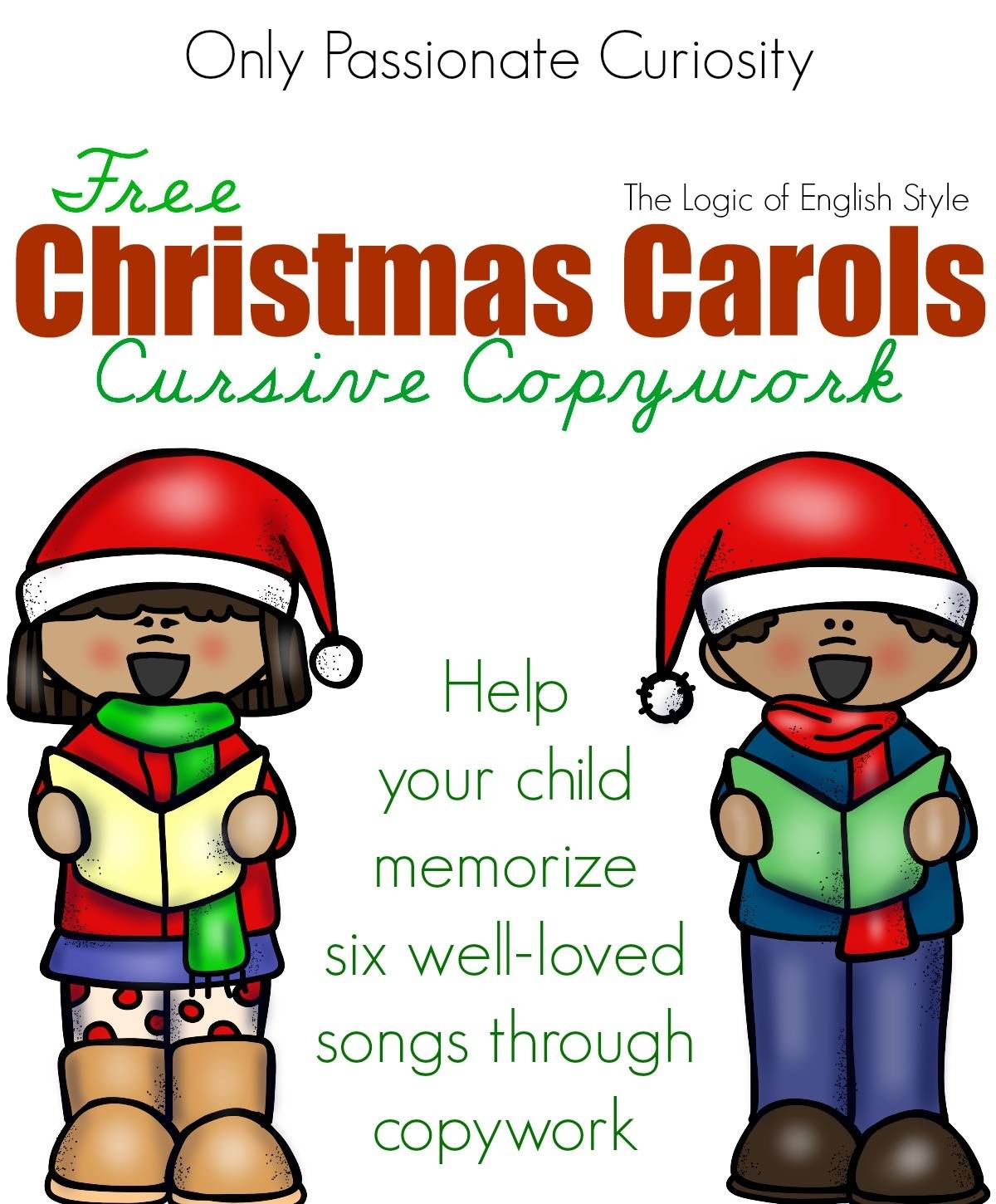 Christmas Carol Cursive Copywork