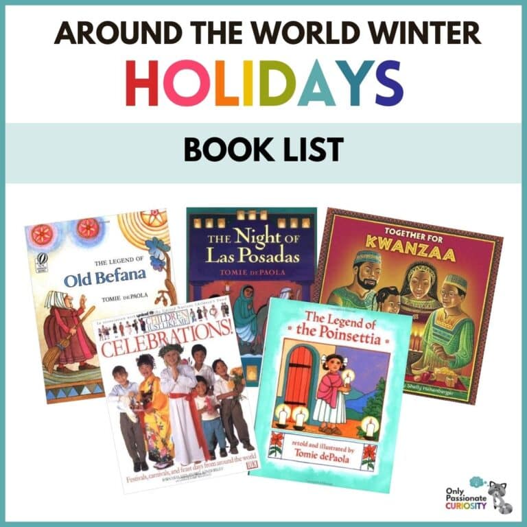 Winter Holidays Around the World (Printable & Booklist)
