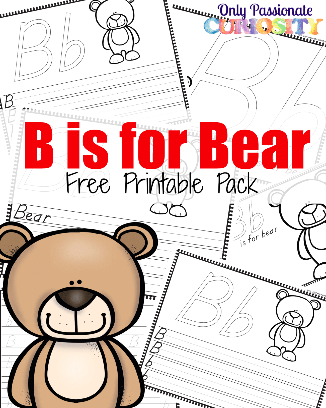 B is for Bear Handwriting Activity Pack