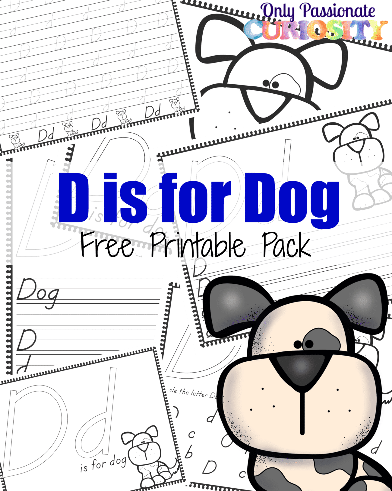 D is for Dog Handwriting Activity Pack