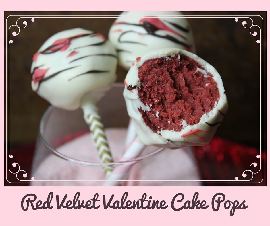 Red Velvet Valentine Cake Pops