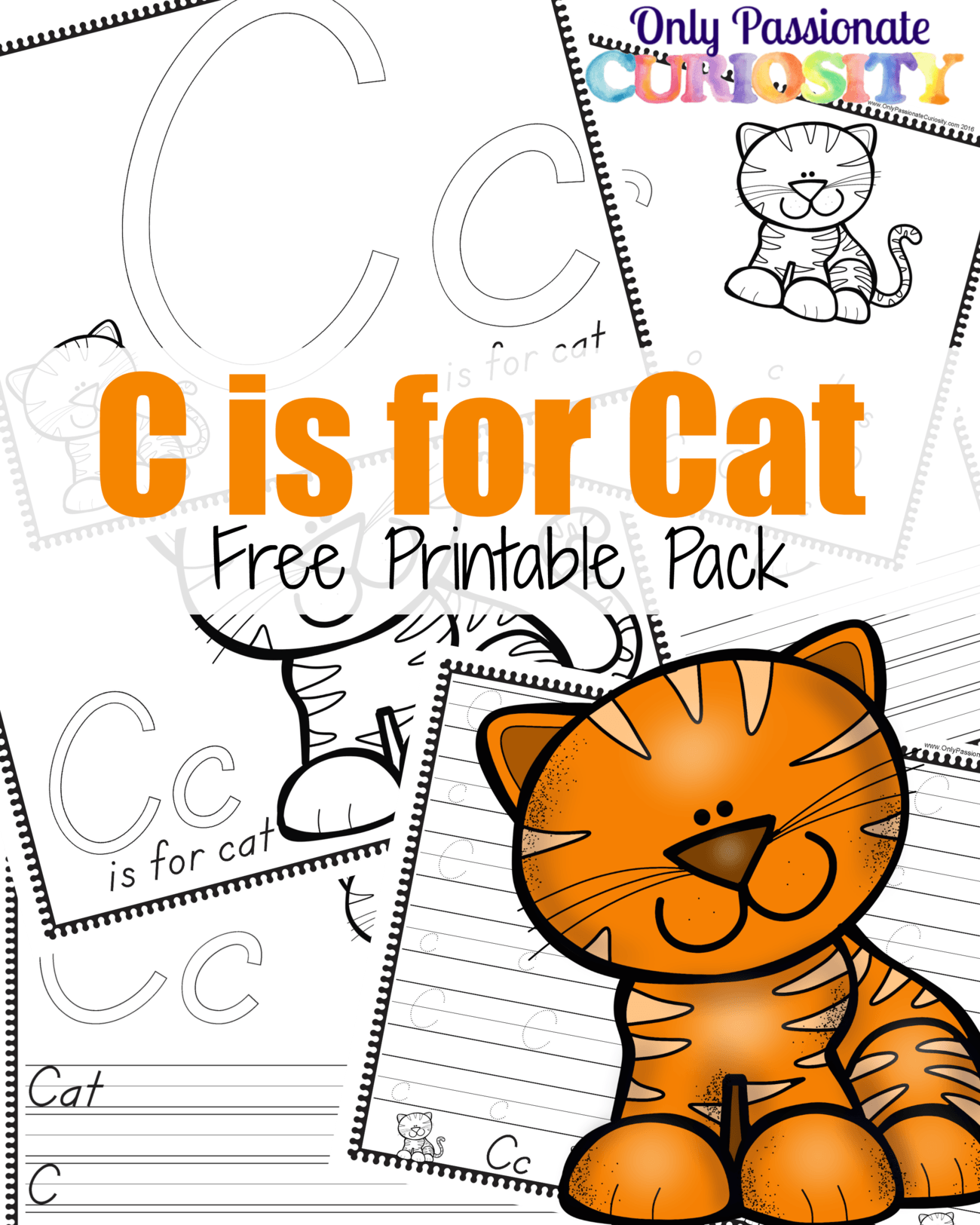 C is for Cat Handwriting Activity Pack