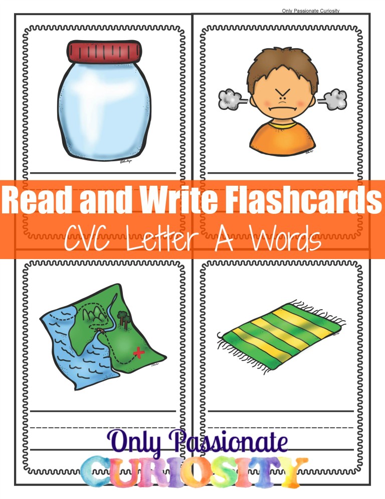 Write and Review: CVC Letter A Flashcards