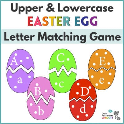 Easter Egg letter matching game