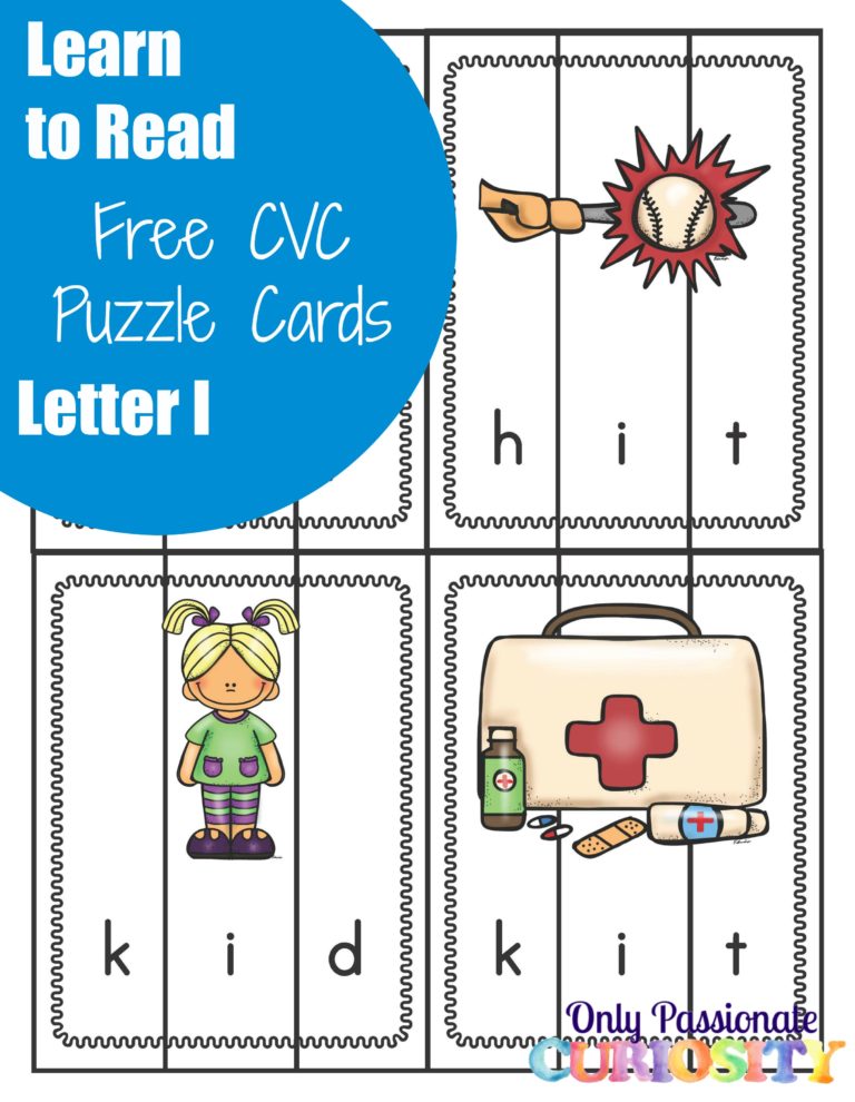 Learn to Read: CVC Puzzles with the letter I