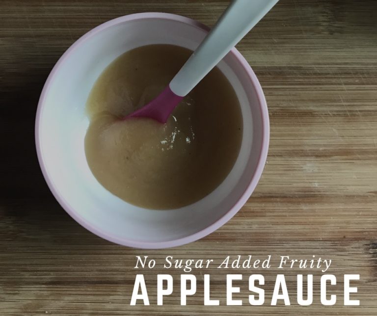 No Sugar Added Fruity Applesauce