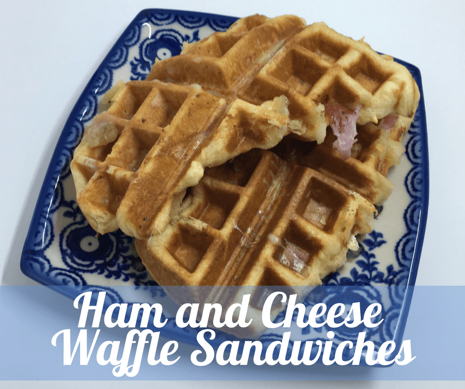 Easy Ham and Cheese Waffle Sandwiches