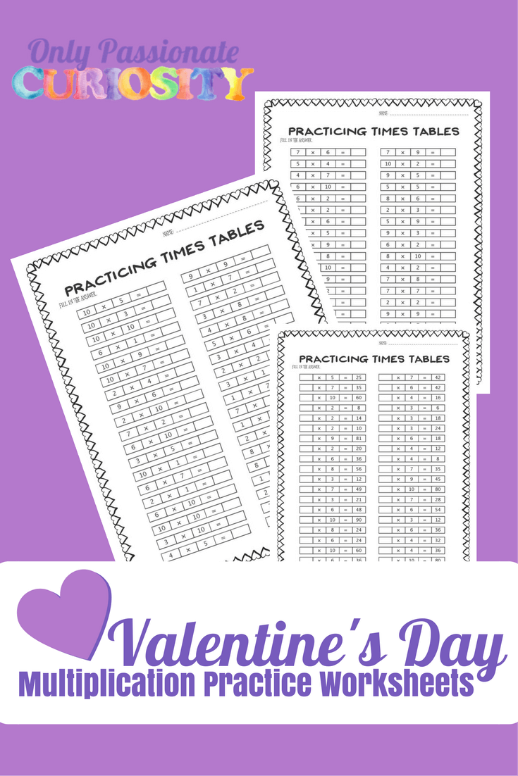 Valentine’s Day Multiplication Practice