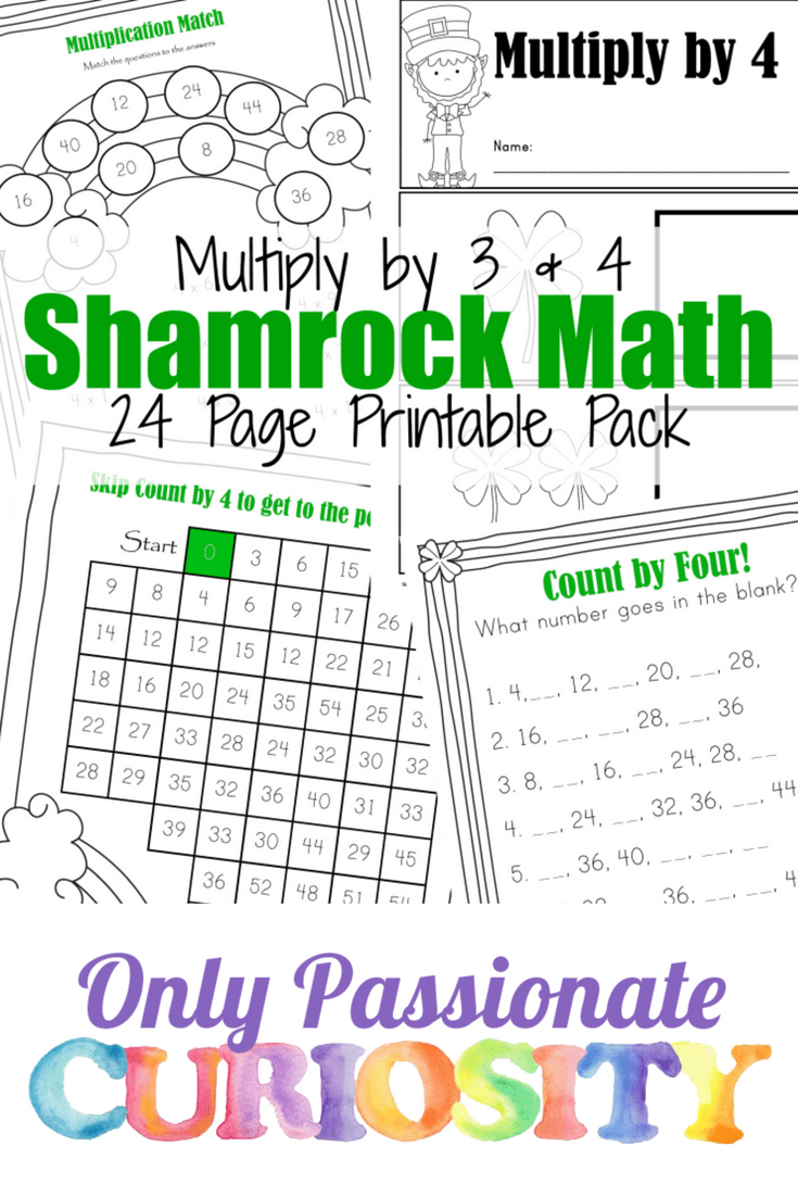 Shamrock Math Times Tables Printables