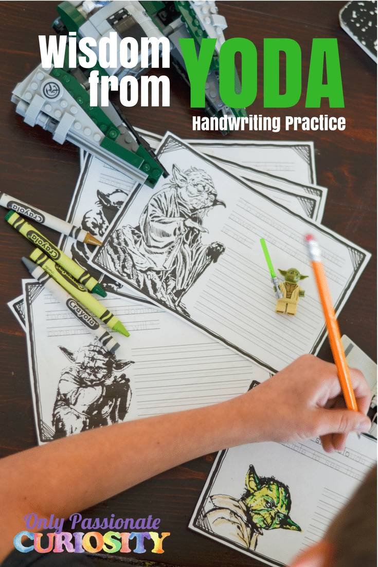 Wisdom from Yoda {Handwriting Practice}