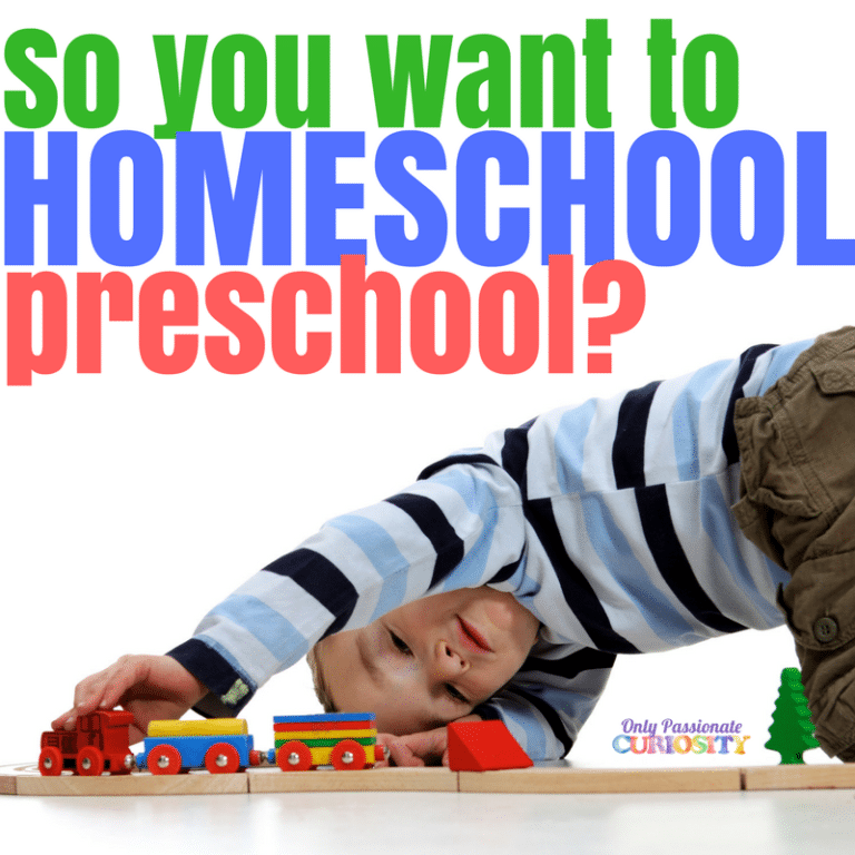 So you want to Homeschool Preschool?