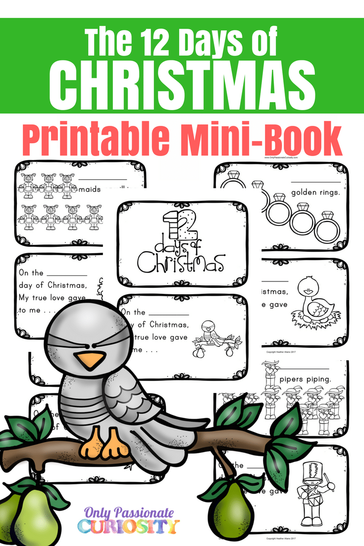 12 Days of Christmas Mini-Book