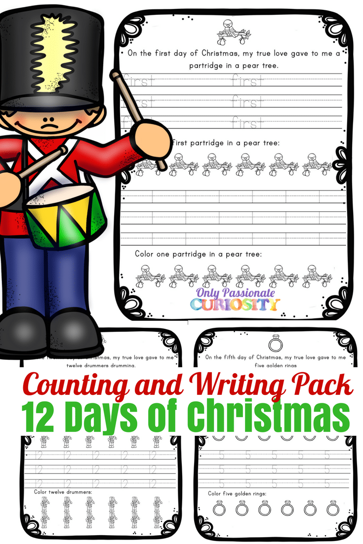 12 Days of Christmas: Ordinal Numbers