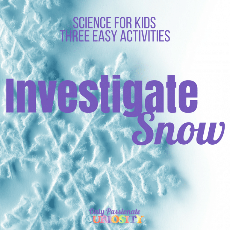 3 Easy Investigations to Explore Snow!