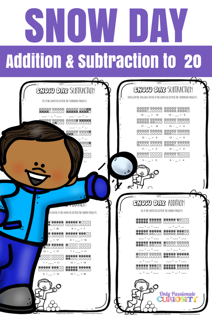 Snow Day Math: Addition and Subtraction