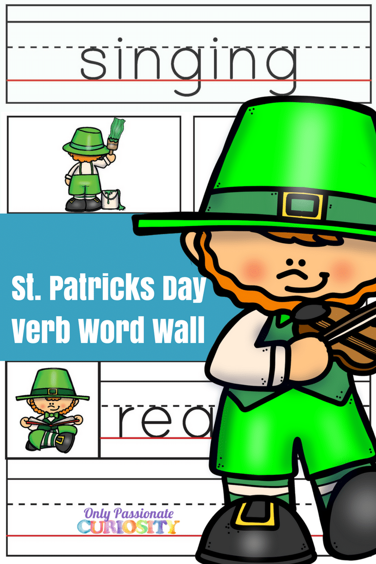 St. Patrick’s Day Verbs Word Wall