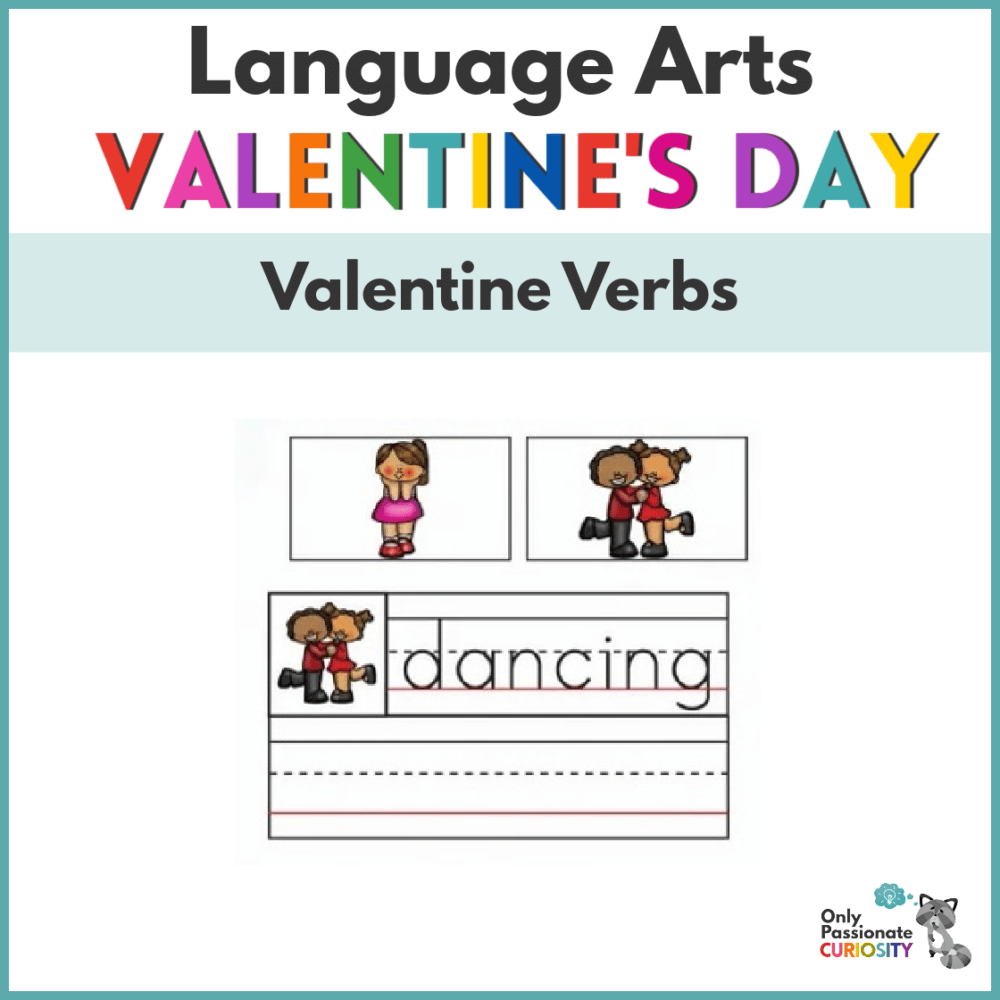 Valentine verbs activity