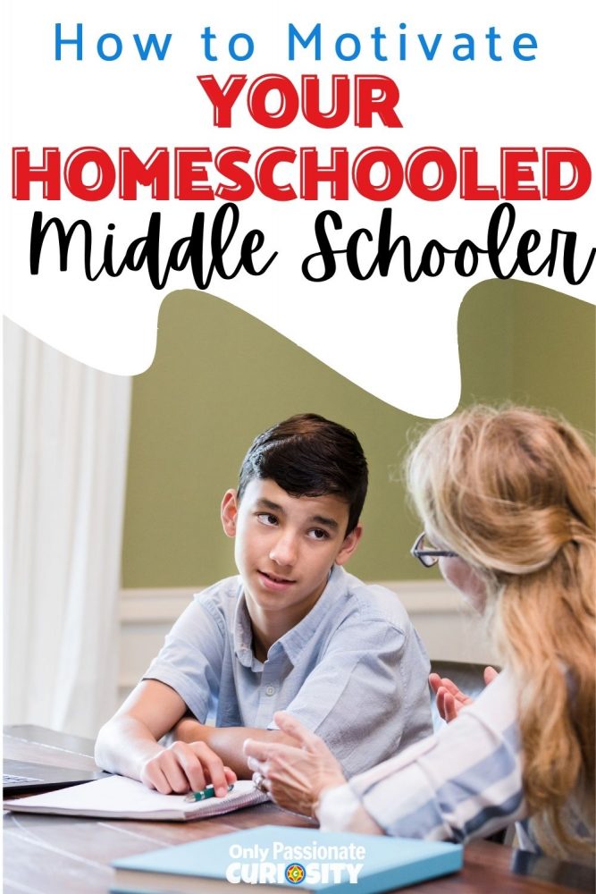 ​Now that Bug is a middle schooler, I have found that we are playing a whole other ball game. Here are 10 tips on how to motivate your homeschooled middle schoolers.