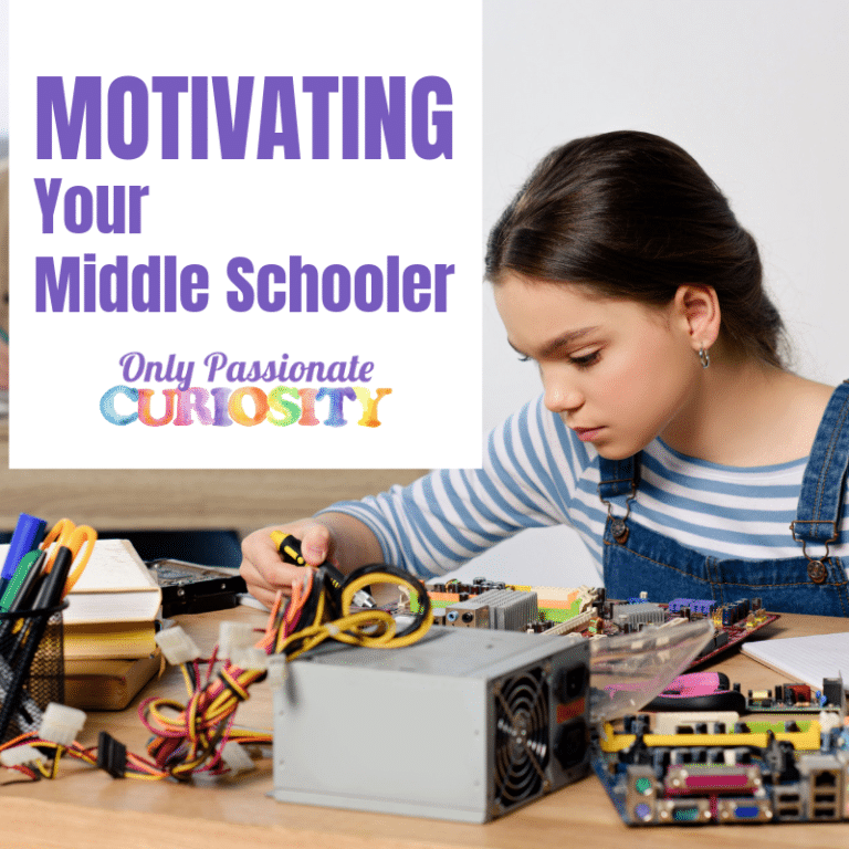 How to Motivate Your Homeschooled Middle Schooler