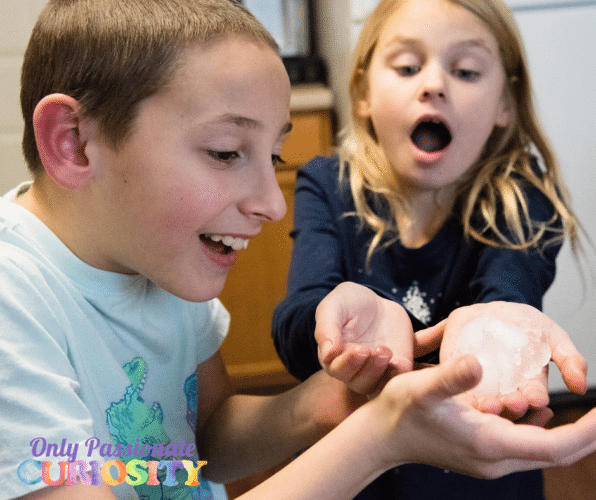 science experiment turning water into ice