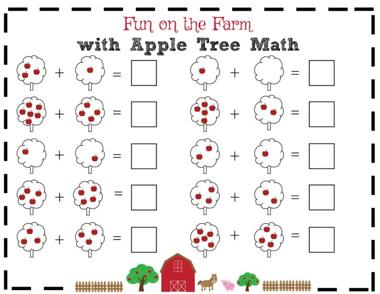 Fun on the Farm with Apple Tree Math