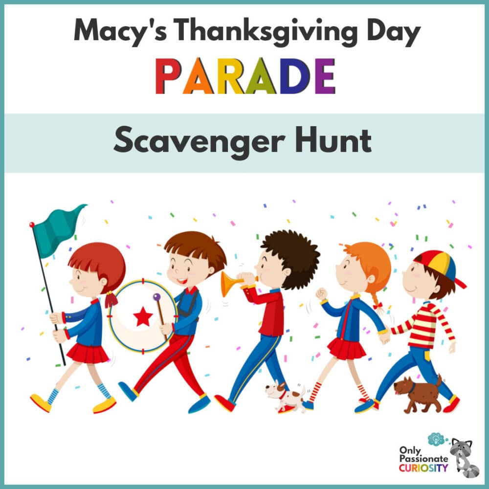 Thanksgiving Day Parade Scavenger Hunt