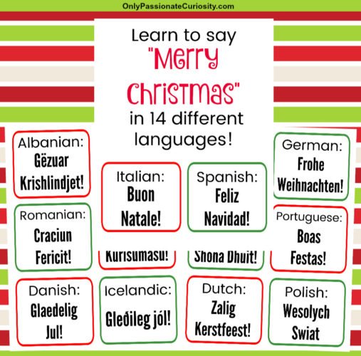 How to Say Merry Christmas in 14 Languages! Only Passionate Curiosity