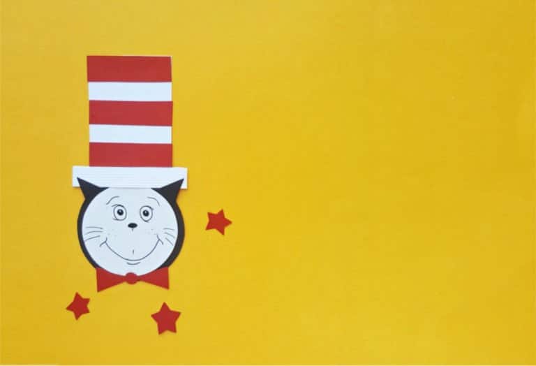 Easy and Fun Cat in the Hat Paper Craft for Dr. Seuss Month