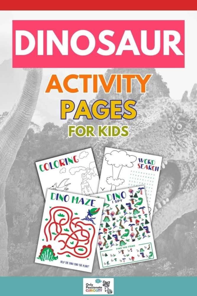 Dinosaur Activity Pages for Kids